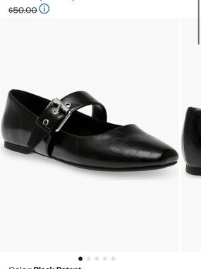DV by Dolce Vita Black Patent Mary Jane Flats with Buckle
